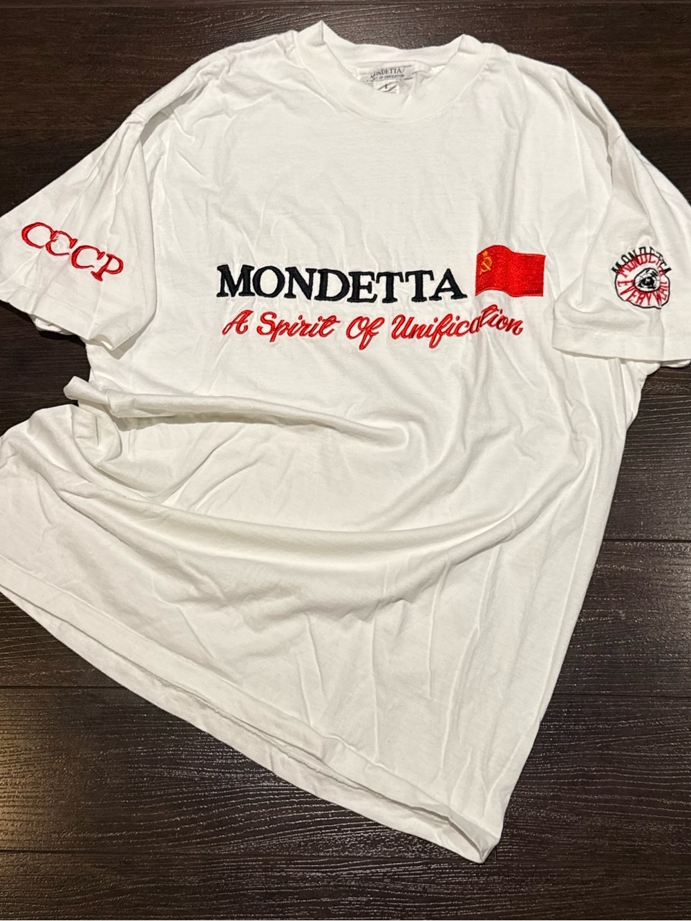 Vintage Mondetta CCCP Union Of Soviet Socialist Republic USSR T-Shirt One Size